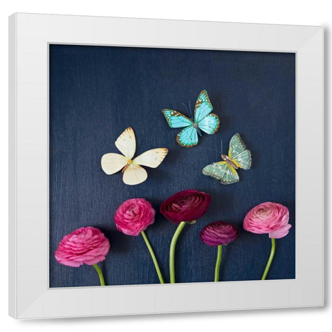 Enchanted Butterflies White Modern Wood Framed Art Print by Susannah Tucker Photography