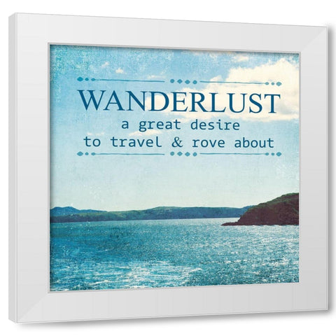 Wanderlust White Modern Wood Framed Art Print by Susannah Tucker Photography