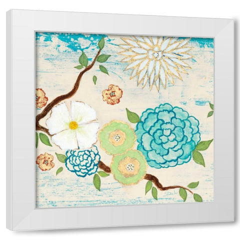 Heavenly Birds 2 White Modern Wood Framed Art Print by Studio M