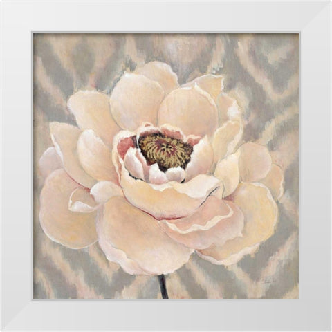 InspiredBlossom White Modern Wood Framed Art Print by Studio M