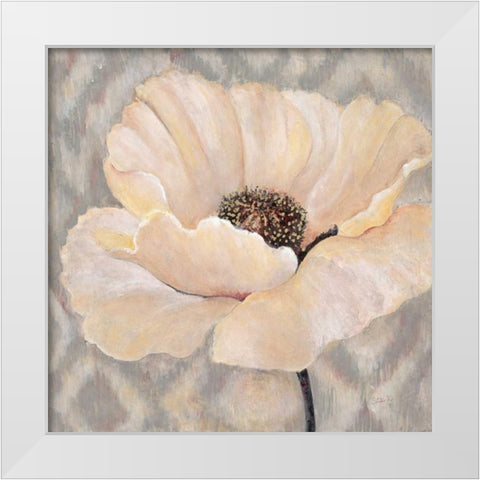 Inspired Petals White Modern Wood Framed Art Print by Studio M