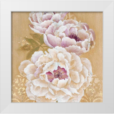 Opulent Simplicity Square White Modern Wood Framed Art Print by Studio M