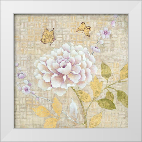 Chinoiserie Garden 2 White Modern Wood Framed Art Print by Studio M