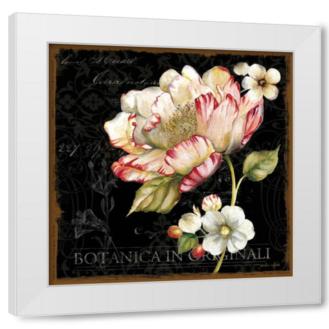 Dusk Flower 2 White Modern Wood Framed Art Print by Studio Rofino