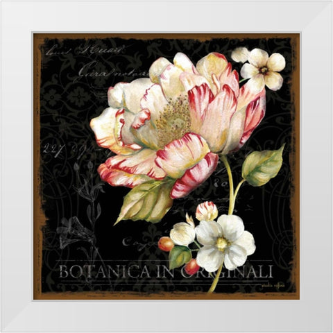 Dusk Flower 2 White Modern Wood Framed Art Print by Studio Rofino