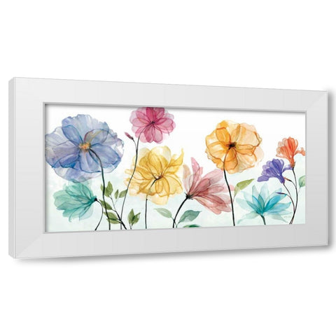 Jardin Transparente  White Modern Wood Framed Art Print by Studio Rofino