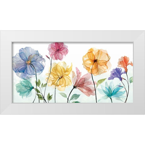 Jardin Transparente  White Modern Wood Framed Art Print by Studio Rofino