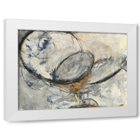 Exposed White Modern Wood Framed Art Print by Green, Elise