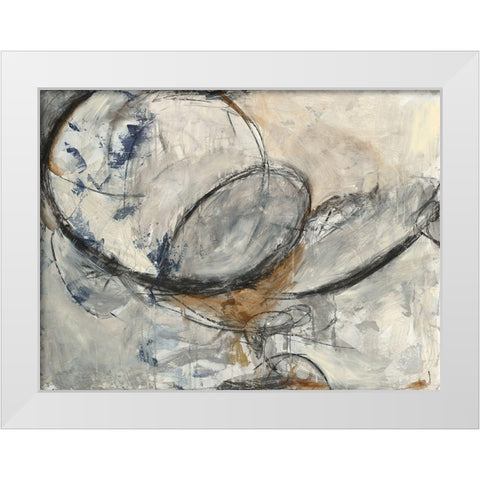 Exposed White Modern Wood Framed Art Print by Green, Elise
