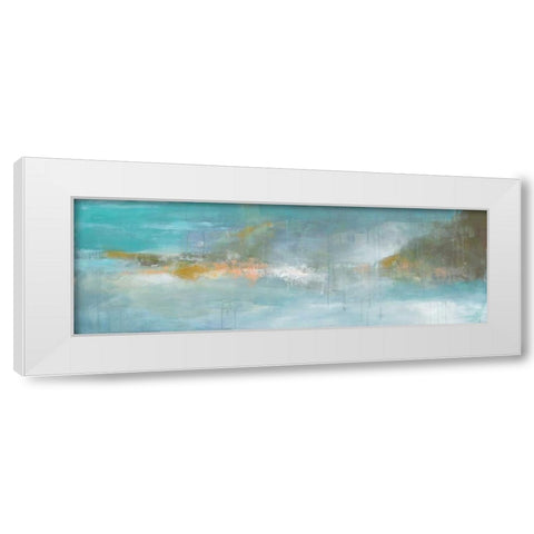 Evening Mist White Modern Wood Framed Art Print by Green, Elise