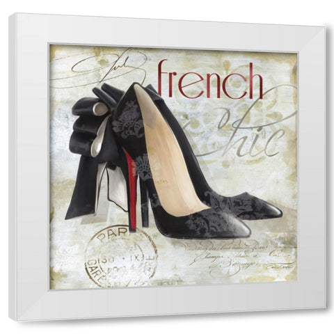 Paris Soles 1 White Modern Wood Framed Art Print by Cooper, Carlie