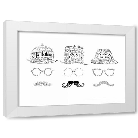 As The French Say-Men White Modern Wood Framed Art Print by De Lauzun, Marion