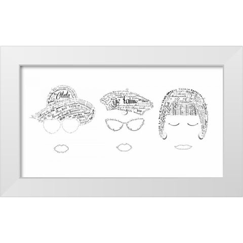 As The French Say-Ladies White Modern Wood Framed Art Print by De Lauzun, Marion