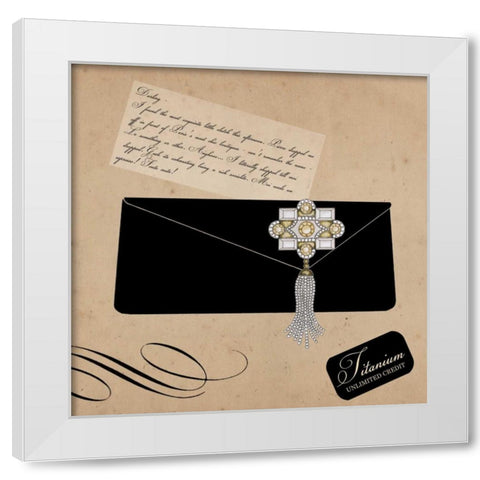 Hello Darling 3 White Modern Wood Framed Art Print by Allen, Elizabeth