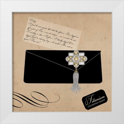 Hello Darling 3 White Modern Wood Framed Art Print by Allen, Elizabeth