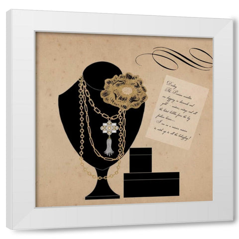 Hello Darling 4 White Modern Wood Framed Art Print by Allen, Elizabeth