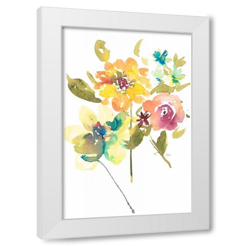 So Cheerful 2 White Modern Wood Framed Art Print by Sandland, Colleen