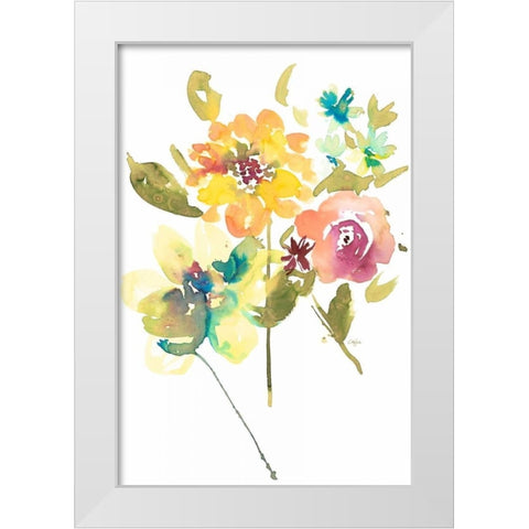 So Cheerful 2 White Modern Wood Framed Art Print by Sandland, Colleen
