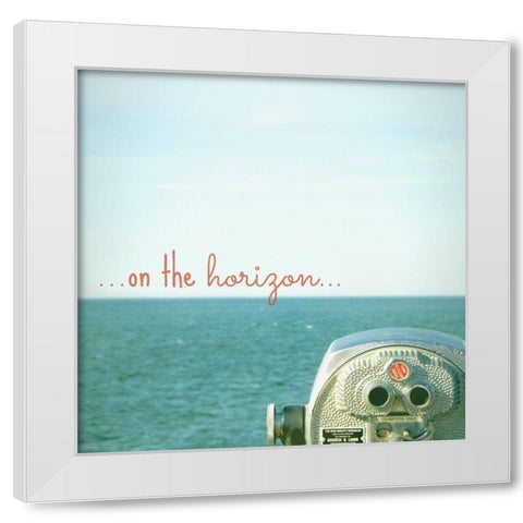 On The Horizon White Modern Wood Framed Art Print by Dickinson, Robin