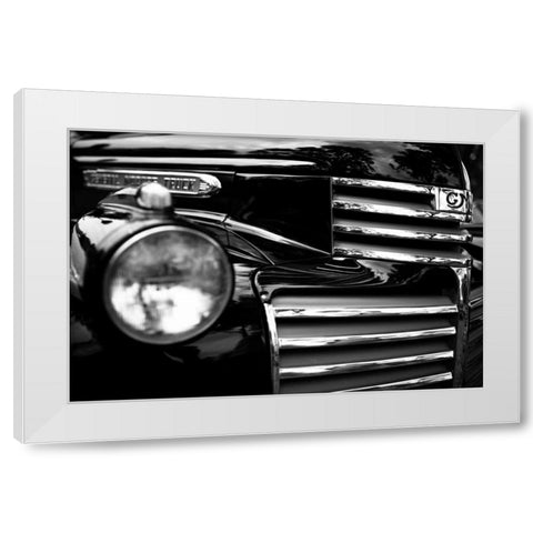 Chrome and Grills White Modern Wood Framed Art Print by Mark Spowart Photography