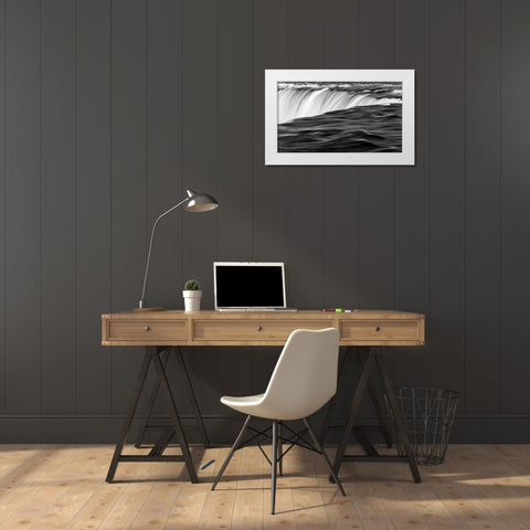 Over The Edge White Modern Wood Framed Art Print by Mark Spowart Photography