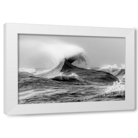 November Gales 1 White Modern Wood Framed Art Print by Mark Spowart Photography