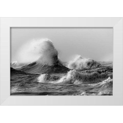 November Gales 2 White Modern Wood Framed Art Print by Mark Spowart Photography