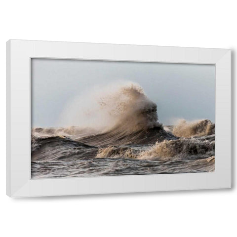 Storm White Modern Wood Framed Art Print by Mark Spowart Photography