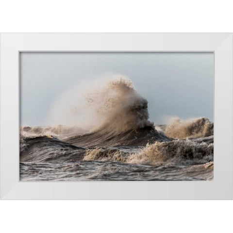 Storm White Modern Wood Framed Art Print by Mark Spowart Photography