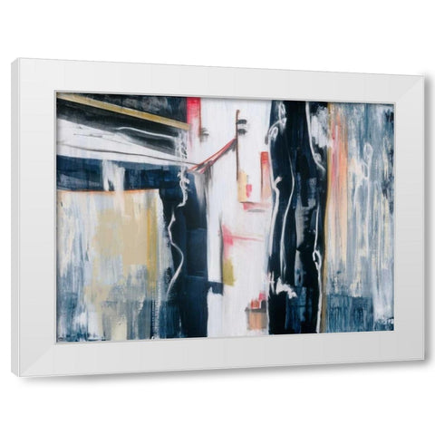 Liniar Revival 1 White Modern Wood Framed Art Print by Aubrey