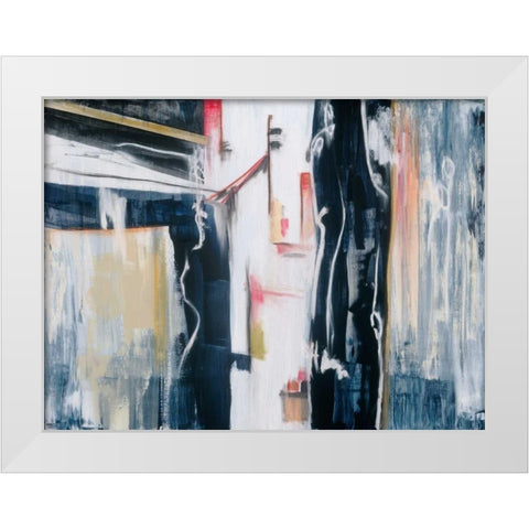 Liniar Revival 1 White Modern Wood Framed Art Print by Aubrey