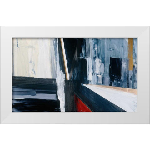 Liniar Revival 2 White Modern Wood Framed Art Print by Aubrey