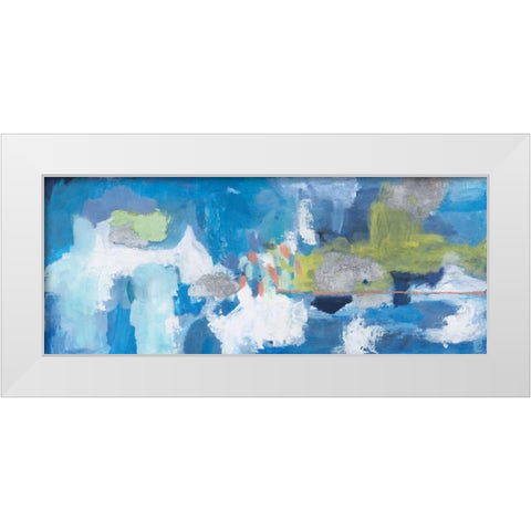 Joyous Spring White Modern Wood Framed Art Print by Aubrey