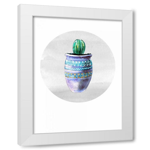 Mojave Cactus 1 White Modern Wood Framed Art Print by Smith, Crystal