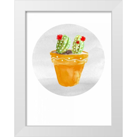 Mojave Cactus 4 White Modern Wood Framed Art Print by Smith, Crystal