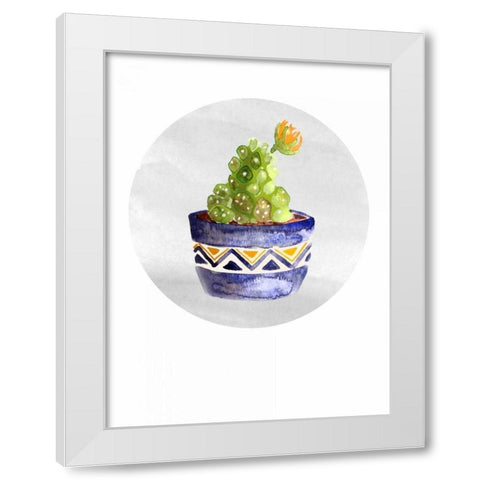 Mojave Cactus 5 White Modern Wood Framed Art Print by Smith, Crystal