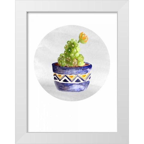Mojave Cactus 5 White Modern Wood Framed Art Print by Smith, Crystal