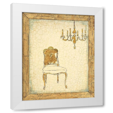 Sitting Pretty White Modern Wood Framed Art Print by Studio