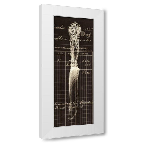 Knife Document White Modern Wood Framed Art Print by Z Studio
