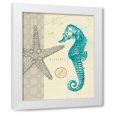 Sea Life 2 White Modern Wood Framed Art Print by Z Studio