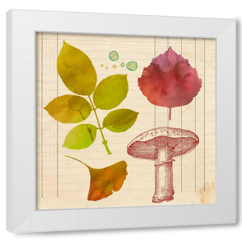 Archive Interpretations 2 White Modern Wood Framed Art Print by Z Studio