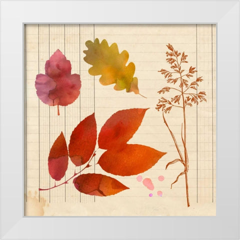 Archive Interpretations 3 White Modern Wood Framed Art Print by Z Studio