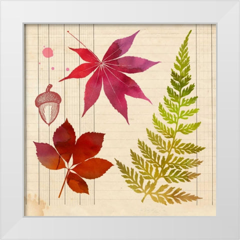 Archive Interpretations 4 White Modern Wood Framed Art Print by Z Studio