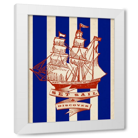 Nautical Advice 2 White Modern Wood Framed Art Print by Z Studio