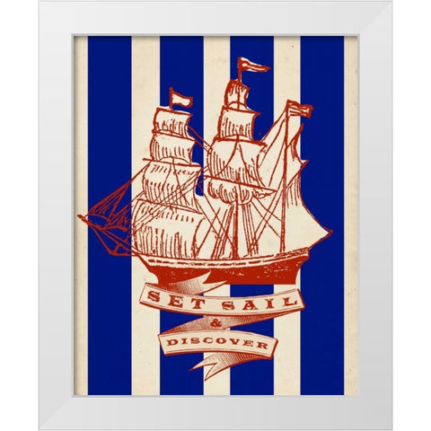 Nautical Advice 2 White Modern Wood Framed Art Print by Z Studio