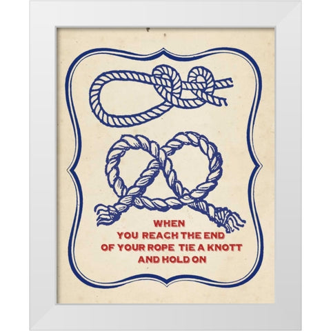 Nautical Advice 4 White Modern Wood Framed Art Print by Z Studio