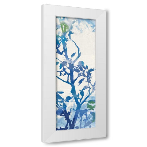 Flowing Branches II White Modern Wood Framed Art Print by Dos Santos, Bella