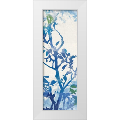 Flowing Branches II White Modern Wood Framed Art Print by Dos Santos, Bella
