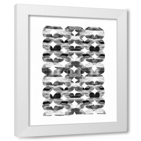 Global Influence 1  White Modern Wood Framed Art Print by Dos Santos, Bella