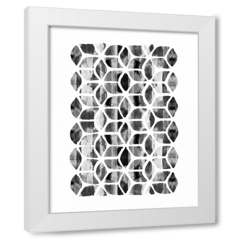 Global Influence 2  White Modern Wood Framed Art Print by Dos Santos, Bella